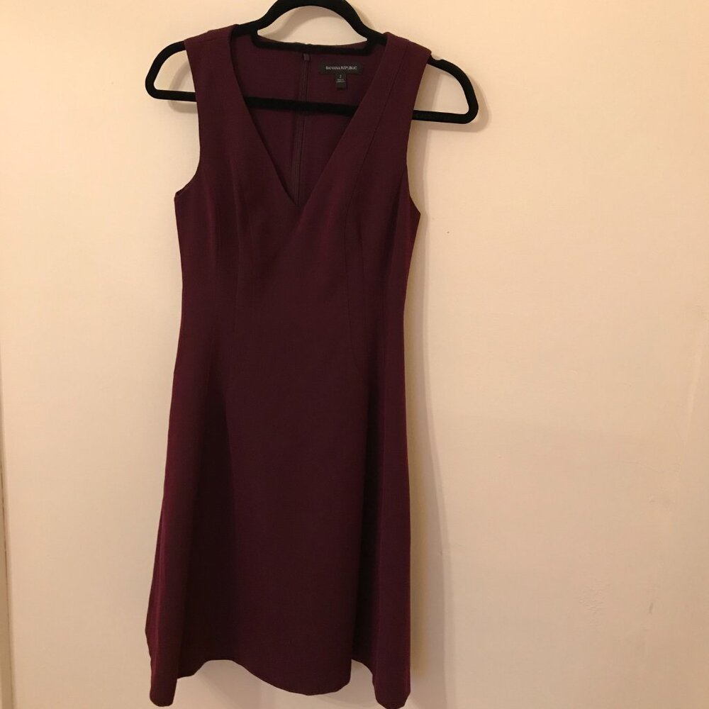 Banana Republic V-Neck, Fit & Flare Dress